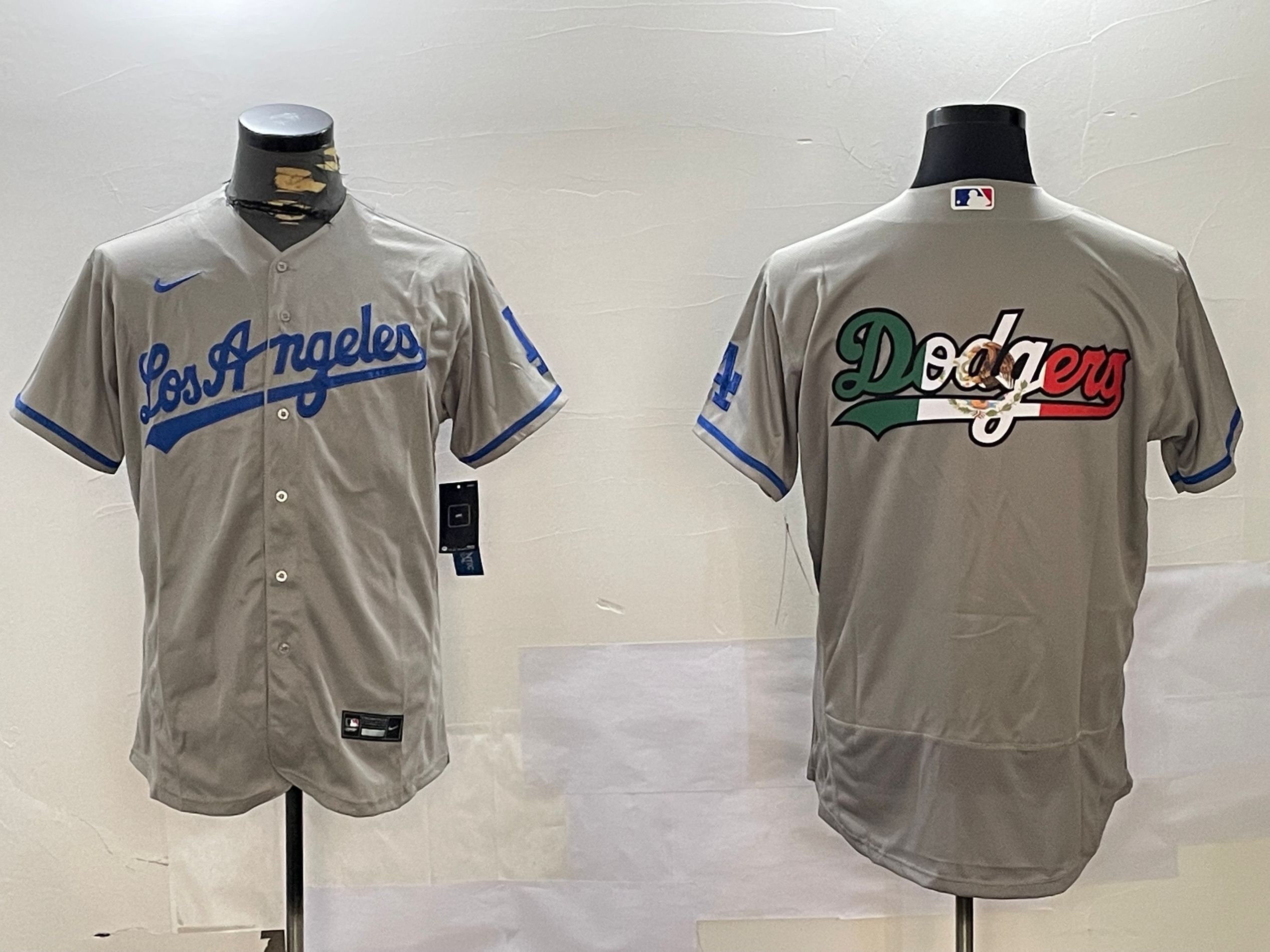 Men Los Angeles Dodgers Blank Grey Elite 2024 Nike MLB Jersey style 12162